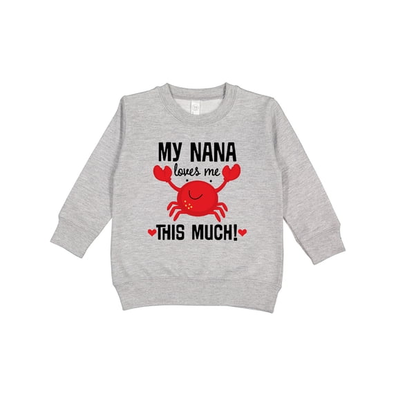 Inktastic Nana Loves Me Grandson Toddler Sweatshirt