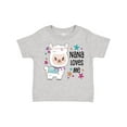 thumbnail image 1 of Inktastic Nana Loves Me Cute and Happy Llama Boys or Girls Toddler T-Shirt, 1 of 5