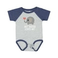 thumbnail image 1 of Inktastic Nana Loves Me for Grandkids Boys or Girls Baby Bodysuit, 1 of 5
