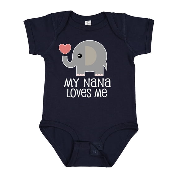 Inktastic Nana Loves Me for Grandkids Boys or Girls Baby Bodysuit