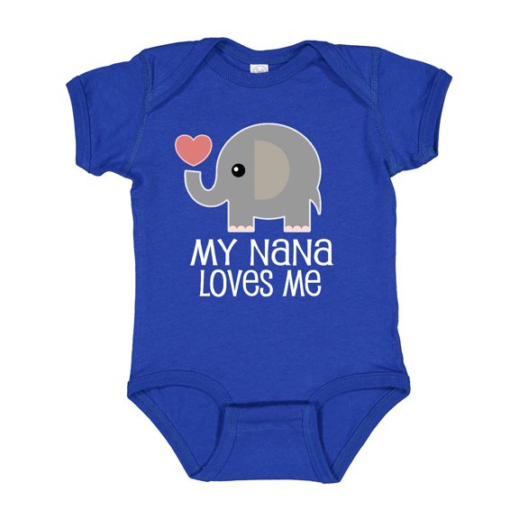 Inktastic Nana Loves Me for Grandkids Boys or Girls Baby Bodysuit