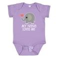 thumbnail image 1 of Inktastic Nana Loves Me for Grandkids Boys or Girls Baby Bodysuit, 1 of 5