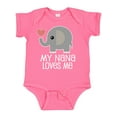 thumbnail image 1 of Inktastic Nana Loves Me for Grandkids Boys or Girls Baby Bodysuit, 1 of 5