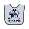 thumbnail image 1 of Inktastic Nana Papa Love Me Grandchild Boys or Girls Baby Bib, 1 of 4