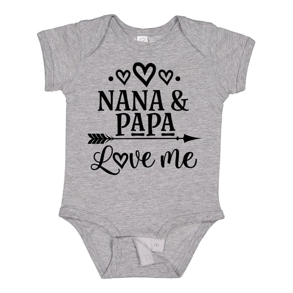 Inktastic Nana Papa Love Me Grandchild Boys or Girls Baby Bodysuit