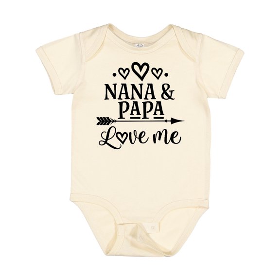 Inktastic Nana Papa Love Me Grandchild Boys or Girls Baby Bodysuit