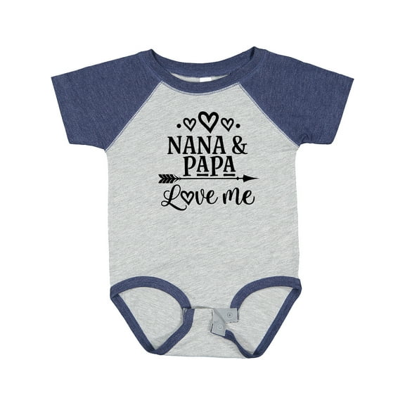 Inktastic Nana Papa Love Me Grandchild Boys or Girls Baby Bodysuit