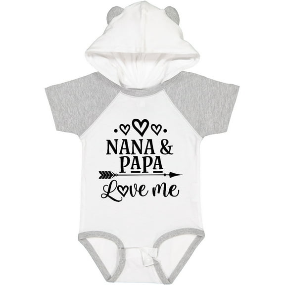 Inktastic Nana Papa Love Me Grandchild Boys or Girls Baby Bodysuit