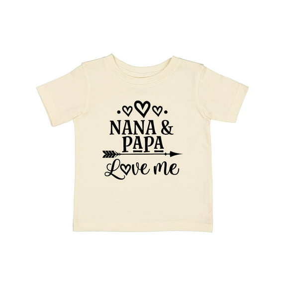 Inktastic Nana Papa Love Me Grandchild Boys or Girls Baby T-Shirt