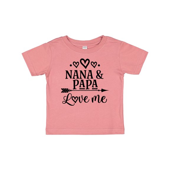 Inktastic Nana Papa Love Me Grandchild Boys or Girls Baby T-Shirt