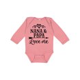 thumbnail image 1 of Inktastic Nana Papa Love Me Grandchild Boys or Girls Long Sleeve Baby Bodysuit, 1 of 5