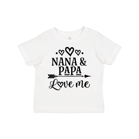 Inktastic Nana Papa Love Me Grandchild Boys or Girls Toddler T-Shirt
