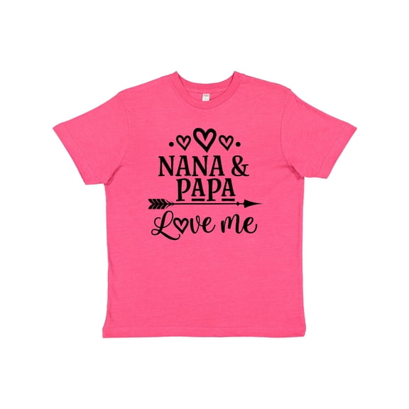 Inktastic Nana Papa Love Me Grandchild Youth T-Shirt