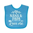 thumbnail image 1 of Inktastic Nana Papa Love Me Grandkids Boys or Girls Baby Bib, 1 of 4