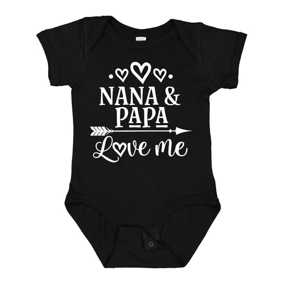 Inktastic Nana Papa Love Me Grandkids Boys or Girls Baby Bodysuit