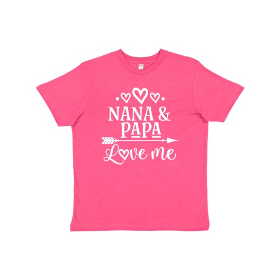 Inktastic Nana Papa Love Me Grandkids Youth T-Shirt