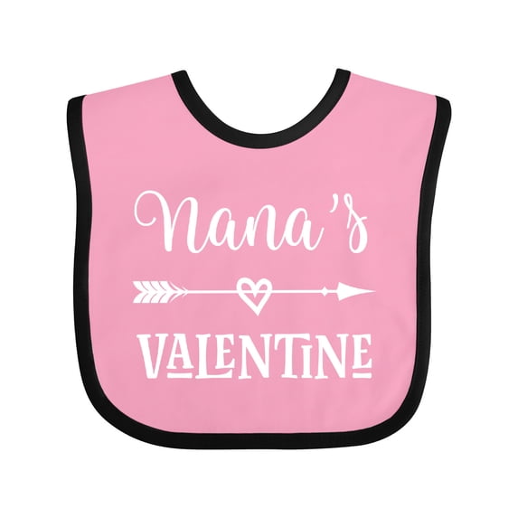 Inktastic Nana Valentine Grandchild Gift Girls Baby Bib