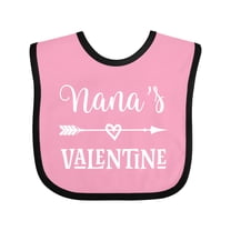 Inktastic Nana Valentine Grandchild Gift Girls Baby Bib