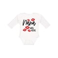 thumbnail image 1 of Inktastic Nana Was Here Red Kisses Boys or Girls Long Sleeve Baby Bodysuit, 1 of 5