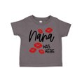 thumbnail image 1 of Inktastic Nana Was Here Red Kisses Boys or Girls Toddler T-Shirt, 1 of 5
