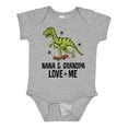 thumbnail image 1 of Inktastic Nana and Grandpa Love Me Dinosaur Grandson Boys Baby Bodysuit, 1 of 5