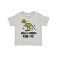 thumbnail image 1 of Inktastic Nana and Grandpa Love Me Dinosaur Grandson Boys Toddler T-Shirt, 1 of 5