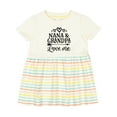 thumbnail image 1 of Inktastic Nana and Grandpa Love Me Girls Baby Dress, 1 of 5
