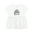 thumbnail image 1 of Inktastic Nana and Grandpa Love Me Girls Baby Dress, 1 of 5
