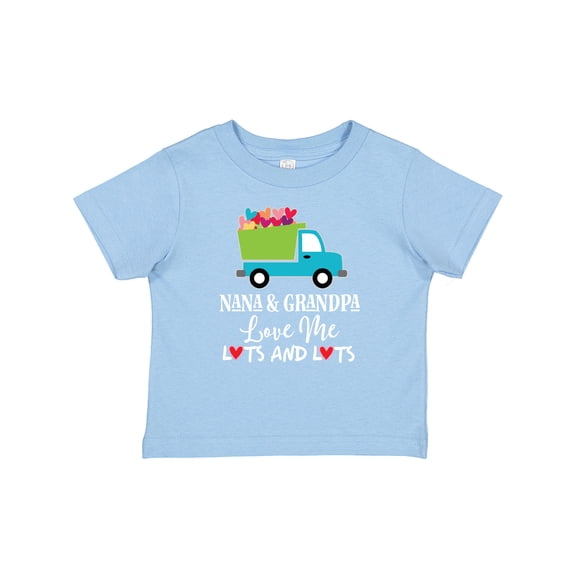 Inktastic Nana and Grandpa Love Me Valentine Truck Boys Baby T-Shirt