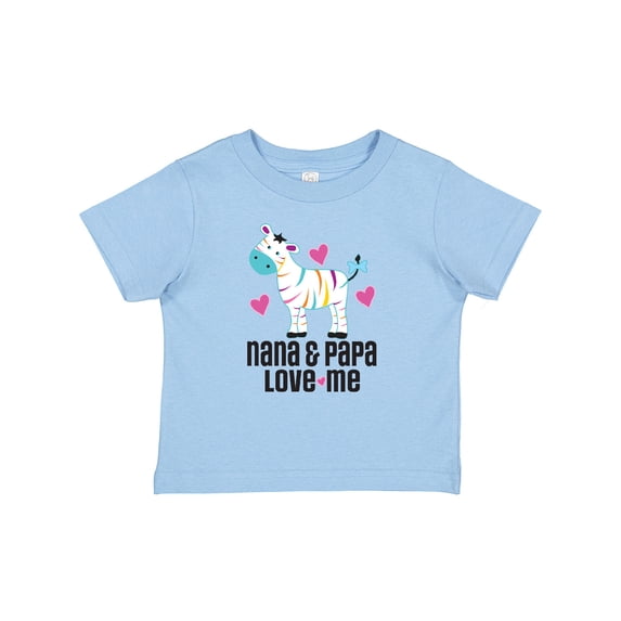 Inktastic Nana and Papa Grandkids Zebra Girls Baby T-Shirt