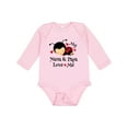 thumbnail image 1 of Inktastic Nana and Papa Love Me Baby Boys or Girls Long Sleeve Baby Bodysuit, 1 of 5