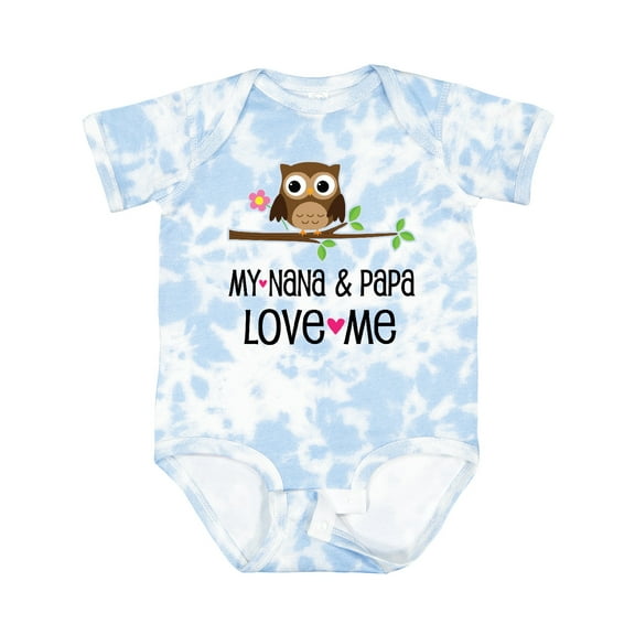 Inktastic Nana and Papa Love Me Baby Girl Girls Baby Bodysuit