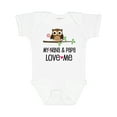 thumbnail image 1 of Inktastic Nana and Papa Love Me Baby Girl Girls Baby Bodysuit, 1 of 5