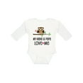 thumbnail image 1 of Inktastic Nana and Papa Love Me Baby Girl Girls Long Sleeve Baby Bodysuit, 1 of 5