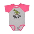 thumbnail image 1 of Inktastic Nana and Papa Love Me Dinosaur Grandson Boys Baby Bodysuit, 1 of 5