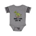 thumbnail image 1 of Inktastic Nana and Papa Love Me Dinosaur Grandson Boys Baby Bodysuit, 1 of 4