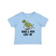 thumbnail image 1 of Inktastic Nana and Papa Love Me Dinosaur Grandson Boys Baby T-Shirt, 1 of 5