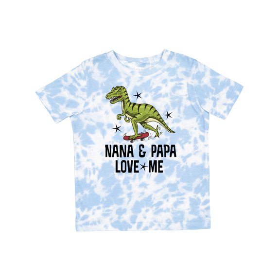 Inktastic Nana and Papa Love Me Dinosaur Grandson Boys Toddler T-Shirt