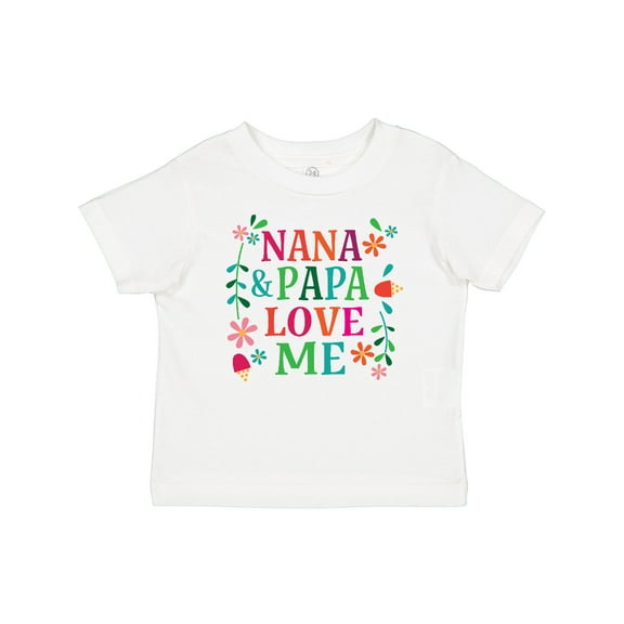 Inktastic Nana and Papa Love Me Girls Baby T-Shirt