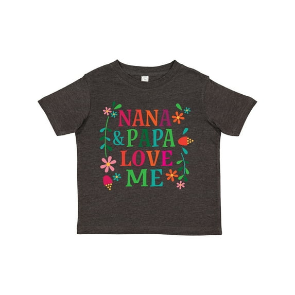 Inktastic Nana and Papa Love Me Girls Toddler T-Shirt