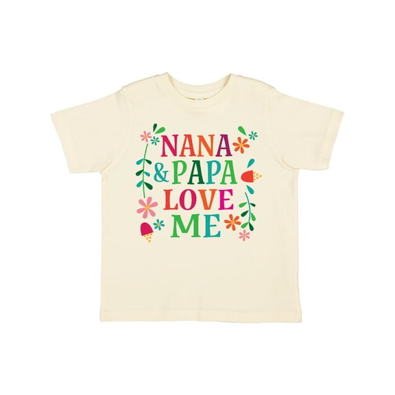 Inktastic Nana and Papa Love Me Girls Toddler T-Shirt