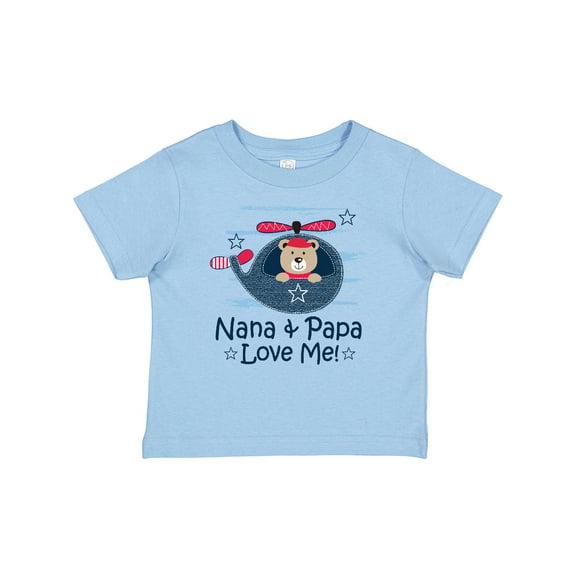 Inktastic Nana and Papa Love Me Grandson Boys Baby T-Shirt