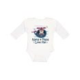 thumbnail image 1 of Inktastic Nana and Papa Love Me Grandson Boys Long Sleeve Baby Bodysuit, 1 of 5