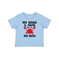 thumbnail image 1 of Inktastic Nana and Papa Love Me Grandson Boys or Girls Baby T-Shirt, 1 of 5