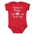 thumbnail image 1 of Inktastic Nana and Papa Love Me Heart Grandchild Boys or Girls Baby Bodysuit, 1 of 5