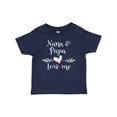 thumbnail image 1 of Inktastic Nana and Papa Love Me Heart Grandchild Boys or Girls Baby T-Shirt, 1 of 5