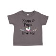 thumbnail image 1 of Inktastic Nana and Papa Love Me- Heart Grandchild Boys or Girls Toddler T-Shirt, 1 of 5