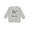 thumbnail image 1 of Inktastic Nana and Papa Love Me Heart Grandchild Toddler Sweatshirt, 1 of 4
