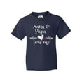 thumbnail image 1 of Inktastic Nana and Papa Love Me- Heart Grandchild Youth T-Shirt, 1 of 5