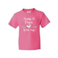 thumbnail image 1 of Inktastic Nana and Papa Love Me- Heart Grandchild Youth T-Shirt, 1 of 5
